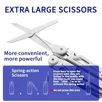 ROCKTOL 22-in-1 Multitool - Perfect for Camping & Survival