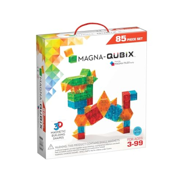 Magna-Qubix 85-Piece Magnetic Building Set for Creative Play