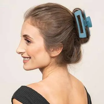 8PCS Hair Clips for Women, Flower Claw Clips for Thick Hair, Non-Slip Hair Accessories with Multi-Styles, Colorful Hair Claw Clips and Variety Pack, Ideal for Girls