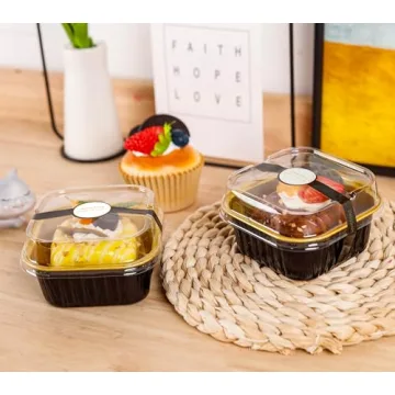 NPLUX 50 Pcs Mini Cake Pans with Lids & Spoons