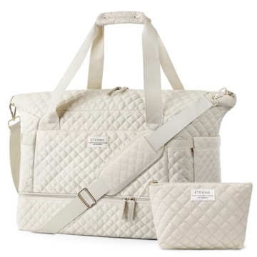 ETRONIK Travel Bag, Weekender Bags for Women, Personal Item Travel Bag with Wet Pocket, Duffel Bag f...