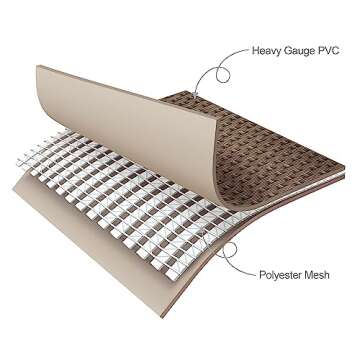 Funsicle 24'x12'x52" Oasis Designer Rectangular Frame Outdoor Above Ground Swimming Pool Set w/Accessories & Maintenance Kit, Brown Triple Basketweave