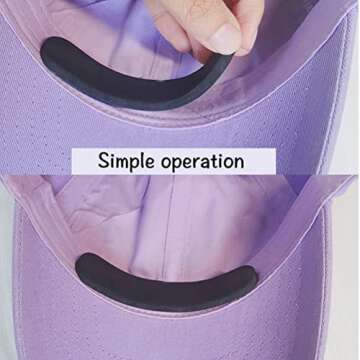 FASHIONROAD 30Pcs Hat Size Reducer, Hat Size Tape Foam Reducing Tape for Hats Caps Sweatband (Black and White)