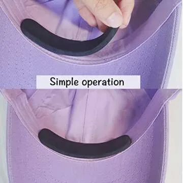 FASHIONROAD 30Pcs Hat Size Reducer, Hat Size Tape Foam Reducing Tape for Hats Caps Sweatband (Black and White)