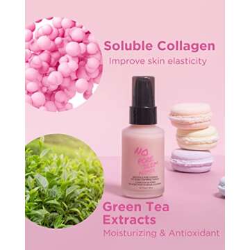 TOUCH IN SOL No Pore Blem Primer, 1.01 fl.oz(30ml) - Face Makeup Primer, Big Pores Perfect Cover, Skin Flawless and Glowing, Instantly Smoothes Lines, Long Lasting Makeup's Staying