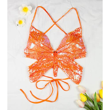 Shimmer Sequin Cami Crop Top for Themed Events