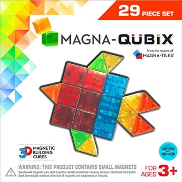MAGNA-QUBIX 29-Piece Magnetic Building Set for Kids