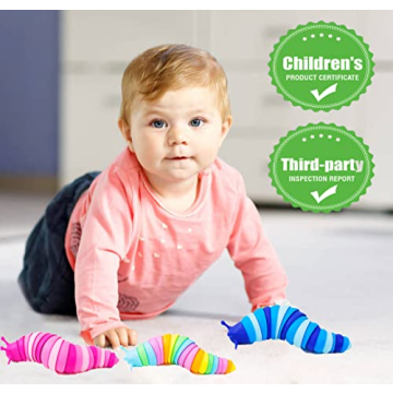 Kabvry Slug Fidget Toys for Kids and Adults Stress Relief