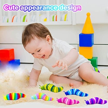 Kabvry Slug Fidget Toys for Kids and Adults Stress Relief