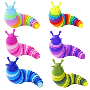 Kabvry Slug Fidget Toys for Kids and Adults Stress Relief