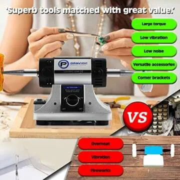 OPAVIOC Jewelry Polisher for Buffing and Grinding