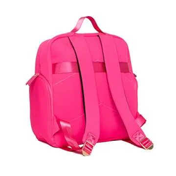 Sarah Wells Fiona Breast Pump Backpack - Neoprene, Machine Washable, Insulated Pockets, Pocket-In-Pocket System (Hot Pink)
