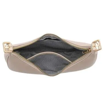 Elegant Crescent Shoulder Bag Underarm Purse (Sand)