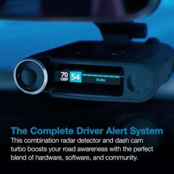 Escort MAXcam 360c Laser Radar Detector and Dash Camera - Great Range, 360° Protection, Shared Aler...