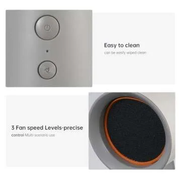 AMZCOOKTOP Portable Range Hood, Desktop Range Hood with 3 Speed Exhaust Fan,Low Noise & Large Oil Collection Cup,Detachable Aluminum Filter, Portable Kitchen Fan for Indoor BBQ, Rv-trip Cooking