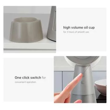 AMZCOOKTOP Portable Range Hood, Desktop Range Hood with 3 Speed Exhaust Fan,Low Noise & Large Oil Collection Cup,Detachable Aluminum Filter, Portable Kitchen Fan for Indoor BBQ, Rv-trip Cooking