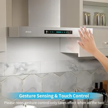 IKTCH 30" Range Hood with 900 CFM & Touch Control