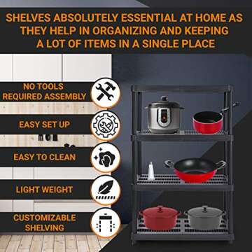 Heavy-Duty Juggernaut Plastic Shelving for Home Use