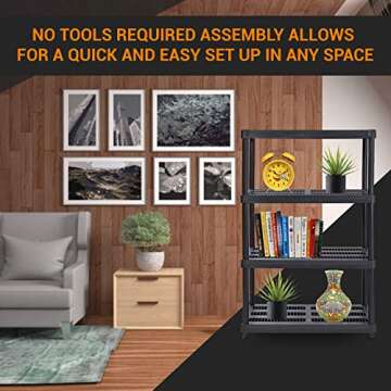 Heavy-Duty Juggernaut Plastic Shelving for Home Use