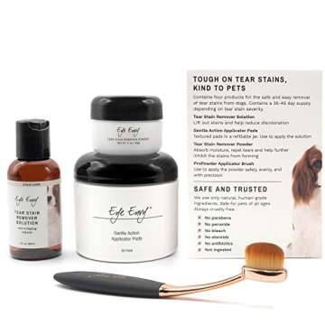 Eye Envy Tear Stain Remover Starter Kit with ProPowder Brush | Natural Pet Care Solution