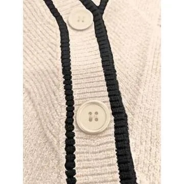 SuperPrity Cardigan Sweaters for Women Fashion 2024 Button Open Front Knit Oversized Cardigans Coat Fall Outfits Outwear Clothes-S,Apricot