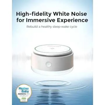 Momcozy Portable Sound Machine with Night Light for Baby