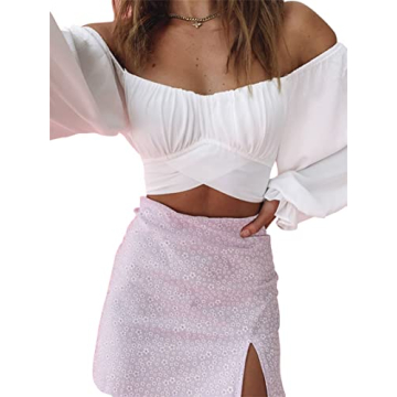 Lovely Off Shoulder Crop Top for Stylish Women