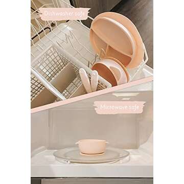 Ullabelle Toddler Plates & Bowls Set - BPA Free Silicone