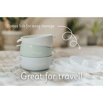 Ullabelle Toddler Plates & Bowls Set - BPA Free Silicone