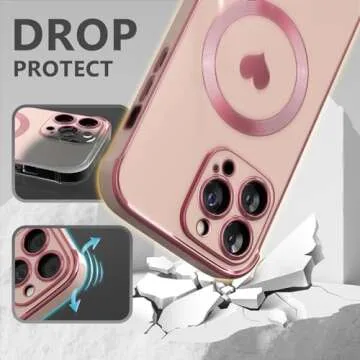 Rxuiael iPhone 12 Pro Max Magnetic Case for Women