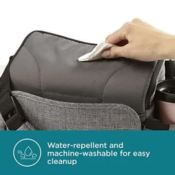 Contours Explore 2-in-1 Booster Seat & Diaper Bag - Gray