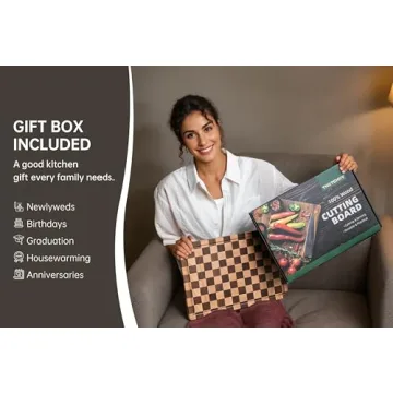 THETCHRY Premium Cutting Board - Stunning & Durable Design