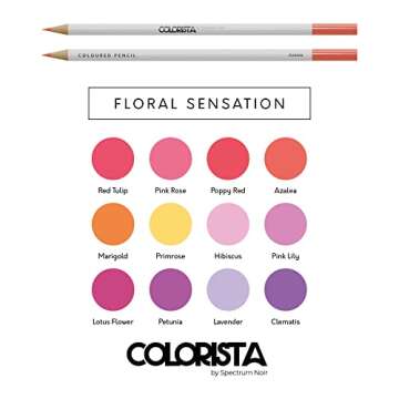 Spectrum Noir Colorista Pencils - 12 Vibrant Colors for Creative Expression