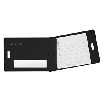 Shop Travelon Set of 2 Stylish Black Travel Tags