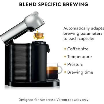 Nespresso Vertuo Machine by Breville in Chrome