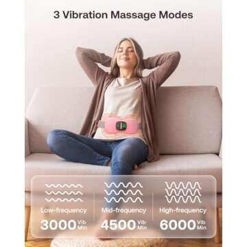 Heating Pad for Period Cramps, FSA HSA Eligible, Portable Menstrual Heating Pad, Period Pain Relief Heated Pad, Back or Belly Heating Belt, Gifts for Her Women Girl Friend Wife