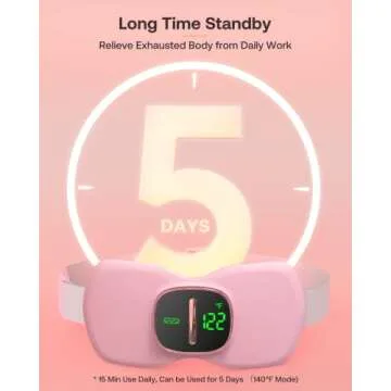 Heating Pad for Period Cramps, FSA HSA Eligible, Portable Menstrual Heating Pad, Period Pain Relief Heated Pad, Back or Belly Heating Belt, Gifts for Her Women Girl Friend Wife