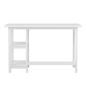 Martha Stewart Beckett Trestle Desk in White Wood Finish