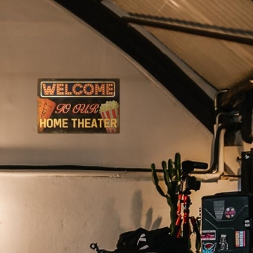 Putuo Decor Vintage Movie Theater Sign for Home and Bar