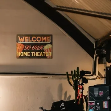 Putuo Decor Vintage Movie Theater Sign for Home and Bar