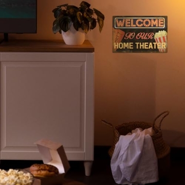 Putuo Decor Vintage Movie Theater Sign for Home and Bar