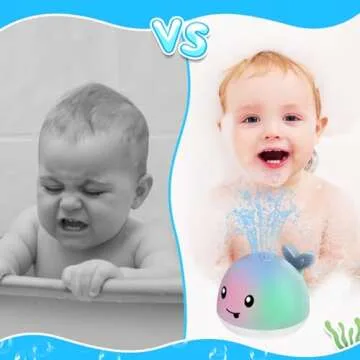 ANGGIKO Baby Bath Toys – Rechargeable Whale Sprinkler Toy