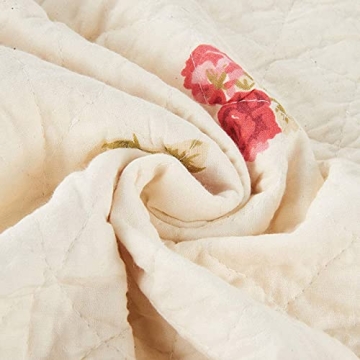 Charming Cotton Patchwork Quilt Throw Blanket for Home