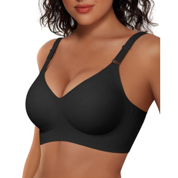 Vertvie Women’s Wireless Bra - Seamless Supportive Full Coverage Everyday Bra - Sizes S to 3XL