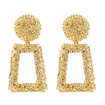 ATIMIGO Gold Statement Drop Earrings for Every Occasion