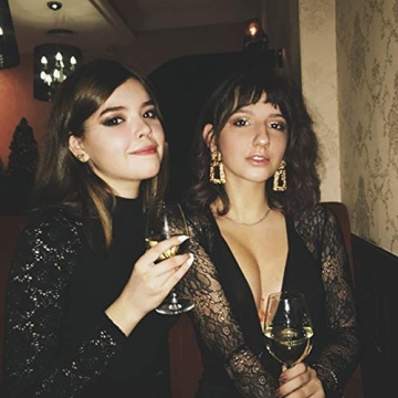 ATIMIGO Gold Statement Drop Earrings for Every Occasion