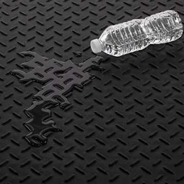 FH Group Car Cargo Mats - Large Heavy-Duty Rubber Mat, Universal Fit, Trimmable, ClimaProof Black