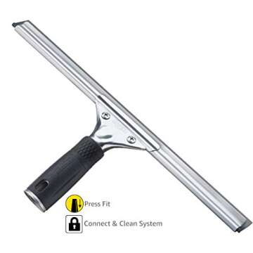 Unger Stainless Steel Window Squeegee for Streak-Free Results