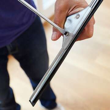 Unger Stainless Steel Window Squeegee for Streak-Free Results