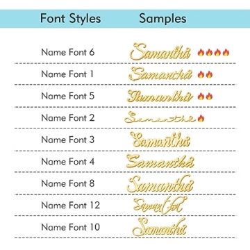 TinyName 18K Gold Plated Custom Name Necklace for Women